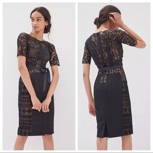 Beguile Byron Lars Carissima Black Lace Sheath Dress